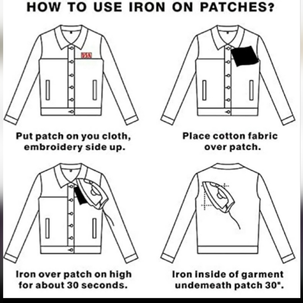 Peace Iron On Patch - Picture 3 of 3